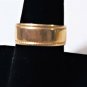 Vintage 14K DAZZLERS 14KP 8 mm Wide Wedding Band Size 8.5