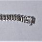 Vintage Sterling Silver Diamond Tennis Bracelet 7-3/8"