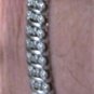 Vintage Sterling Silver Diamond Tennis Bracelet 7-3/8"