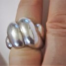 Vintage Sterling 925 Silver Heavy MEXICO Dome Ring Size 8