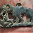 Ancient Scythian Ordos Xiongnu Culture Bronze Plate Animal Devouring Prey