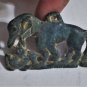 Ancient Scythian Ordos Xiongnu Culture Bronze Plate Animal Devouring Prey
