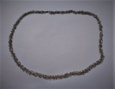 Vintage Sterling Silver JCM *Floating* Rings Chain Necklace 22-1/2"