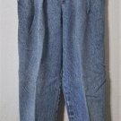 Vintage 80s LEE Stone Wash Pleated Yoke Hi Waist Str8 Leg Mom Hipster Jeans 27"
