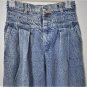 Vintage 80s LEE Stone Wash Pleated Yoke Hi Waist Str8 Leg Mom Hipster Jeans 27"