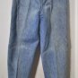 Vintage 80s LEE Stone Wash Pleated Yoke Hi Waist Str8 Leg Mom Hipster Jeans 27"