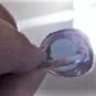 Vintage Sterling 925 Silver HUGE Faceted Agate & CZ Statement Ring Size 10.5