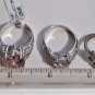 Vintage Sterling 925 Silver Bling Rings Collection Lot of Seven