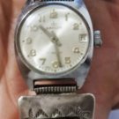 Vintage Sterling 925 Silver Turquoise Southwest Navajo Band BAYLOR Wind Watch