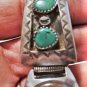 Vintage Sterling 925 Silver Turquoise Southwest Navajo Band BAYLOR Wind Watch