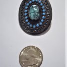 Vintage Sterling 935 Egyptian Scarab Pin Brooch Pendant Combo