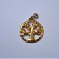 Vintage Gold Plated Toned Tree of Life Pendant