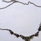 Vintage Georgian Style Flat Cut Peridot Necklace