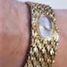Vintage Rare Bulova 1970s N6 Gold Plated Mesh Band Mechanical Watch