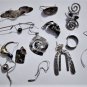 Vintage Sterling Silver MODERNIST Single Earrings Lot
