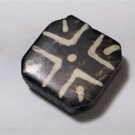 Antique Pumtek Pyu Diamond Tabular Cross Opalized Fossil Palm Wood Bead 25 mm