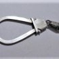 Vintage 800 Silver Egyptian Handmade Ankh Hieroglyph Key Chain Key Ring