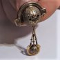 Antique Victorian 14K Taille d'Epargne Watch Pin Brooch Goth Steampunk