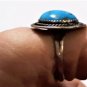 Vintage Navajo Robin's Egg Turquoise Sterling Ring 11