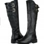 Steve Madden Overt 217839 Black Leather Knee High Riding Boots Size 5.5 M New!