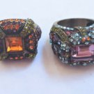 Lot of 2 Heidi Daus Rings Both Size 9.5