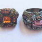 Lot of 2 Heidi Daus Rings Both Size 9.5