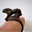 Ancient Cast Bronze Ram Ring Size 7