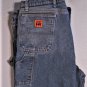 Wrangler RIGGS FR Oil Field HRC2 Carpenter Style Light Wash Jeans Pants 44 x 30