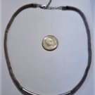 Vintage Sterling 925 Silver Tubular Mesh Adjustable Length Chain Necklace
