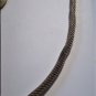 Vintage Sterling 925 Silver Tubular Mesh Adjustable Length Chain Necklace
