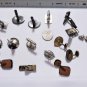Vintage Sterling Silver Mid Century Cufflinks Lot & One Pr Victorian Operculum