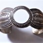 Sterling silver Navajo Watch or Coin Bezel Cuff Signed Wilbert Benally