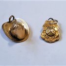 Vintage 12K GF Set of Fire Fighting Related Collectible Charms 1950s