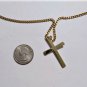 Vintage Gold Plated Christian Cross Necklace UNISEX