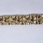 Vintage Gold Plated Nugget Style Link Bracelet  7-1/4"