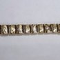 Vintage Gold Plated Nugget Style Link Bracelet  7-1/4"