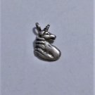 Vintage Sterling Silver Unicorn Head Charm Bracelet Charm or Necklace Pendant