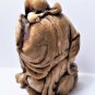Antique Chinese Carved Shoushan Stone Statue of Immortal Zhongli Quan