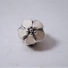 Vintage Sterling Enameled Pandora Charm Bracelet Bead Slide Charm