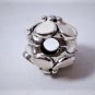 Vintage Sterling Enameled Pandora Charm Bracelet Bead Slide Charm