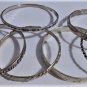 Vintage Sterling 925 Silver Bangles Stack Lot Collection TAXCO MEXICO Cancun