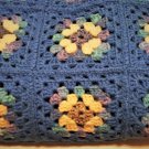 Vintage Handmade Crochet Granny Squares Afghan 78" x 70"
