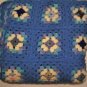 Vintage Handmade Crochet Granny Squares Afghan 78" x 70"