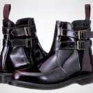 Dr Martens FLORA II Cherry Arcadia Leather Boots US Women 10 EU 42 NIB