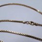 Vtg 14K Mounted Jade Bi Disc Pendant on Italy 14K Box Chain Necklace