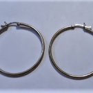 Vintage Sterling Silver Large Hoop Earrings