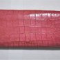 Vintage Miu Miu Dusty Rose Pink Croc Print Wallet