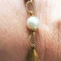 Victorian/Edwardian Natural Sea Pearls w Twist Links & Teardrops 14K Bracelet