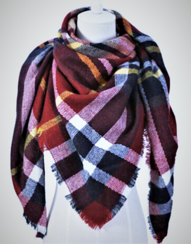 New Tartan Plaid Soft Woven Wrap Scarf Shawl