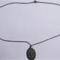 Antique Edwardian Sterling Silver Marcasite Christian Cross Relic Necklace